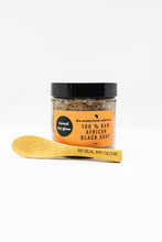 Load image into Gallery viewer, African Black Soap + Engraved Cosmetic Spoon
